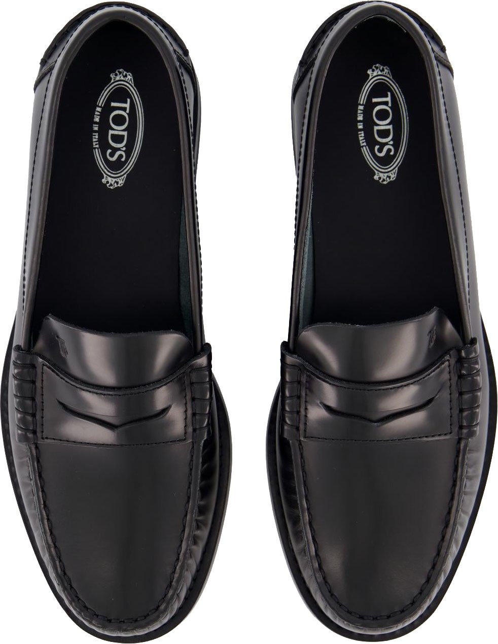 Tod's Tods Dames 34L Mocassino Zwart Zwart