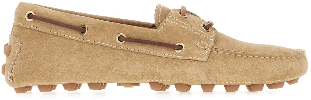 Tod's Tod's Biscuit suede loafers Bruin