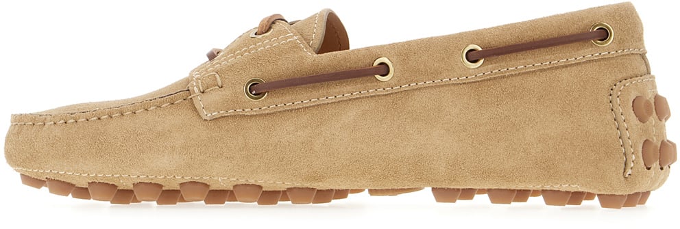 Tod's Tod's Biscuit suede loafers Bruin