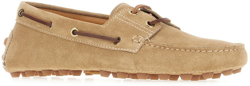 Tod's Tod's Biscuit suede loafers Bruin