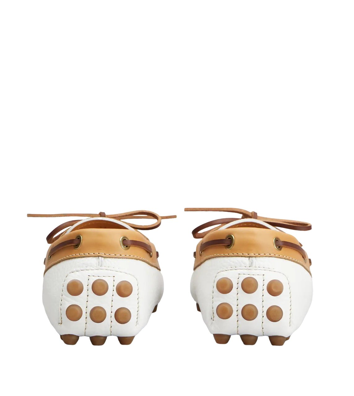 Tod's Gommino Bubble Barca Pelle Bianco Wit