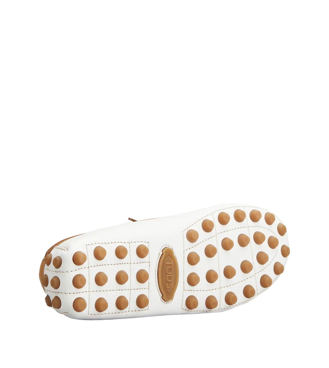 Tod's Gommino Bubble Barca Pelle Bianco Wit