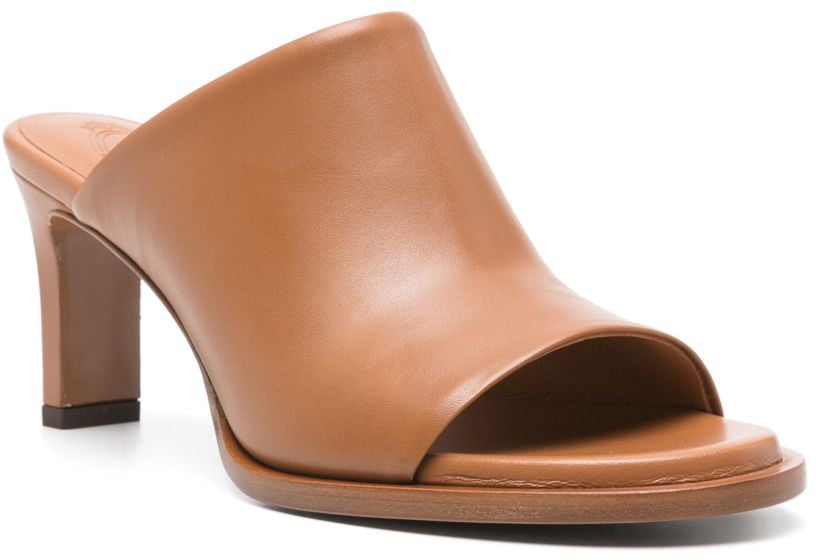 Tod's Sandals Leather Brown Bruin