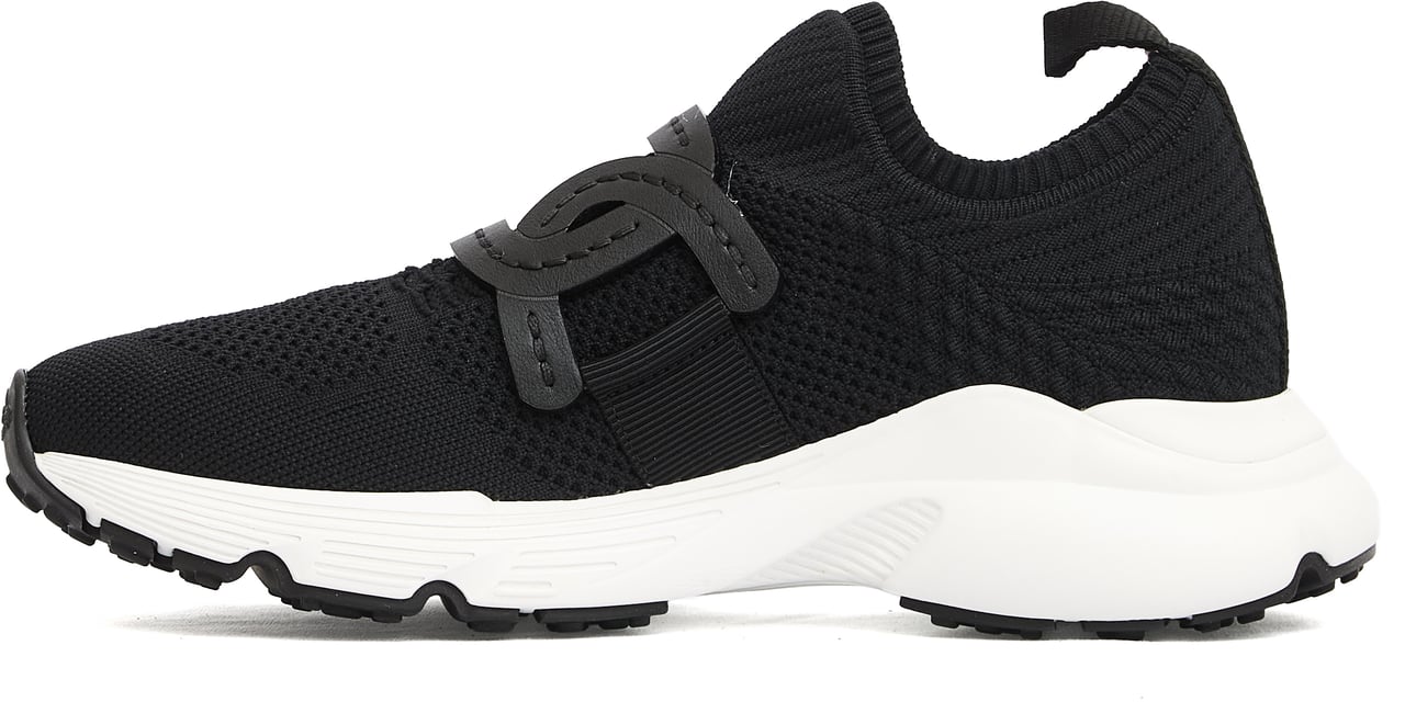 Tod's Sneakers Tessuto Nero Calza Zwart