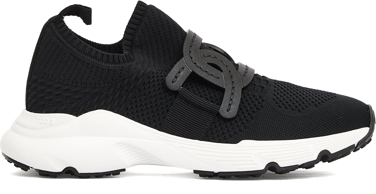 Tod's Sneakers Tessuto Nero Calza Zwart