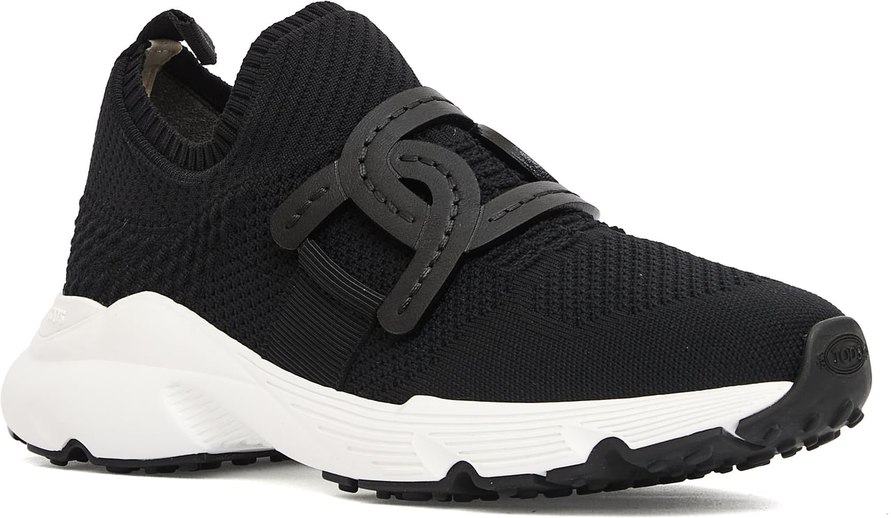 Tod's Sneakers Tessuto Nero Calza Zwart