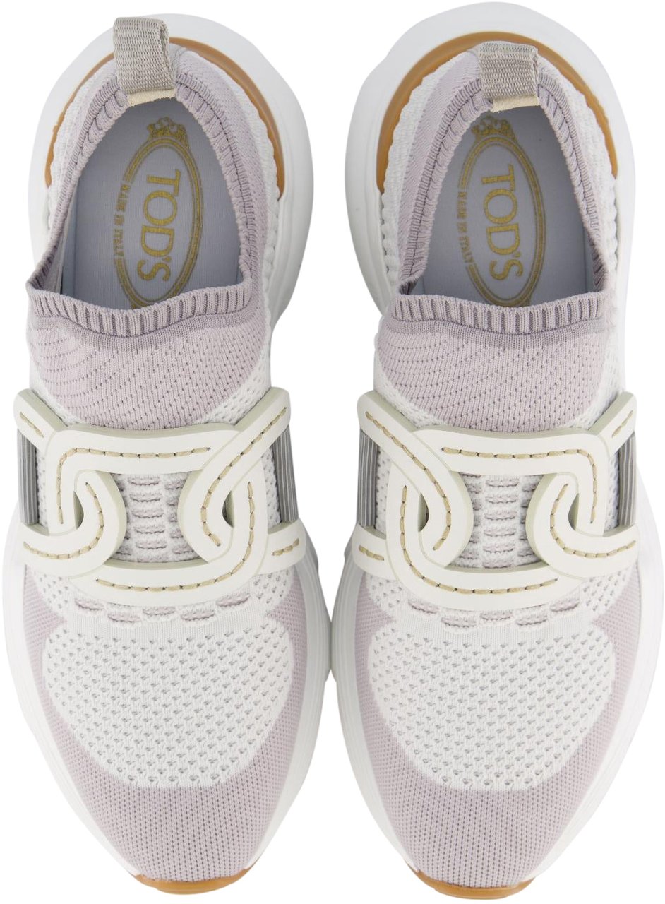 Tod's Dames Kate Sneaker Grijs/Wit Wit