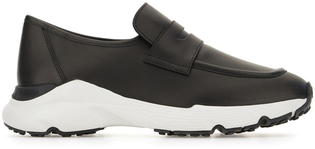Tod's Tod's Black leather loafers Zwart