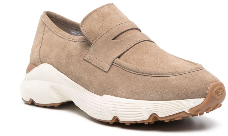 Tod's Flat Shoes Brown Beige