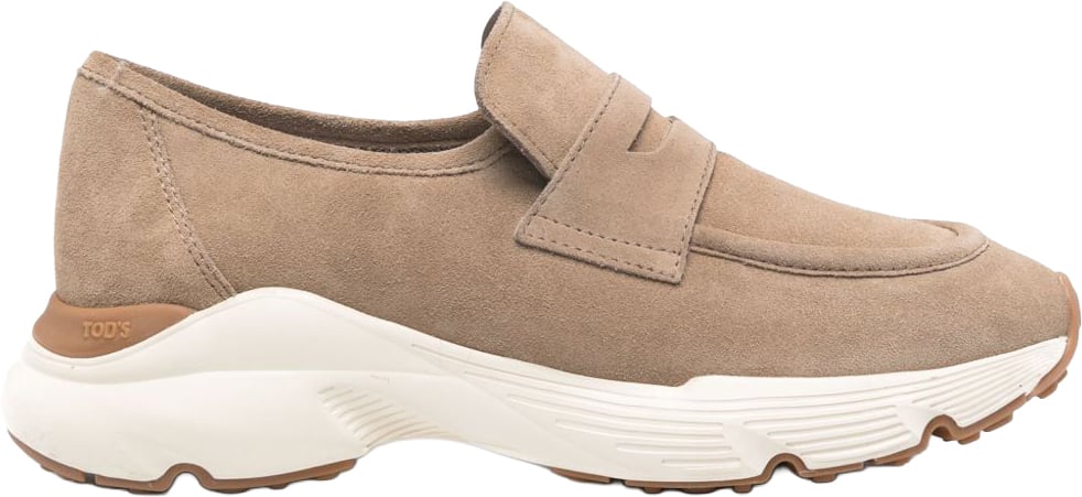 Tod's Flat Shoes Brown Beige