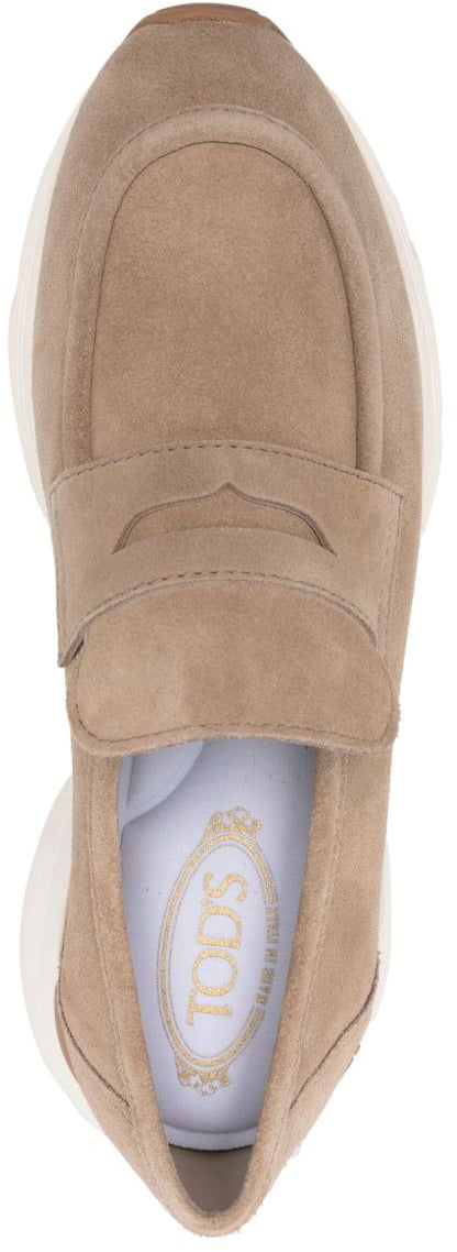 Tod's Flat Shoes Brown Beige