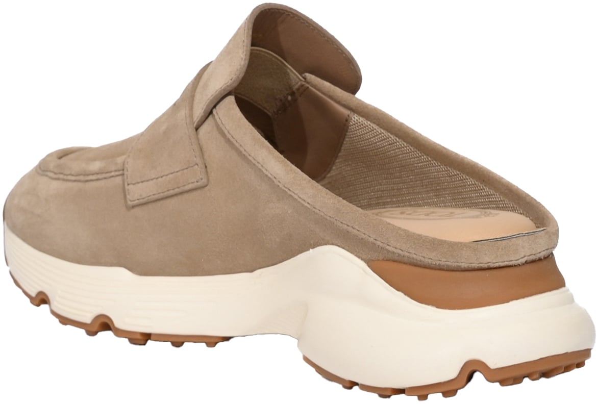 Tod's Flat Shoes Tabacco Chiaro Bruin