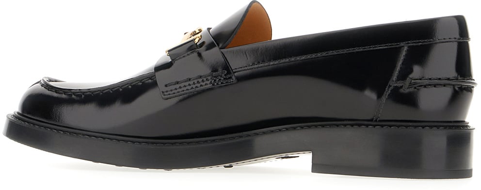 Tod's Tod's Black leather loafers Zwart