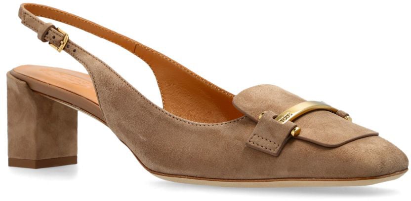 Tod's With Heel Marrone Chiaro Bruin