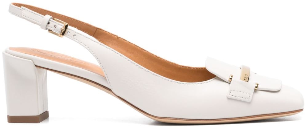 Tod's With Heel Lime White Wit