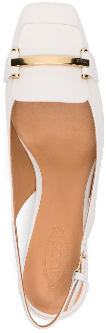 Tod's With Heel Lime White Wit
