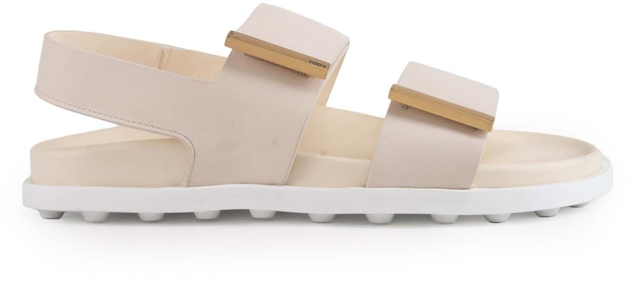 Tod's Flat Shoes Ivory Wit