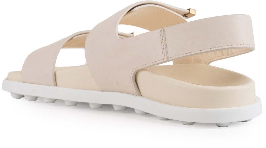 Tod's Flat Shoes Ivory Wit