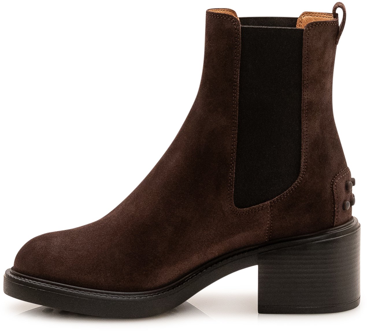 Tod's Stivaletto Chelsea con Tacco Bruin