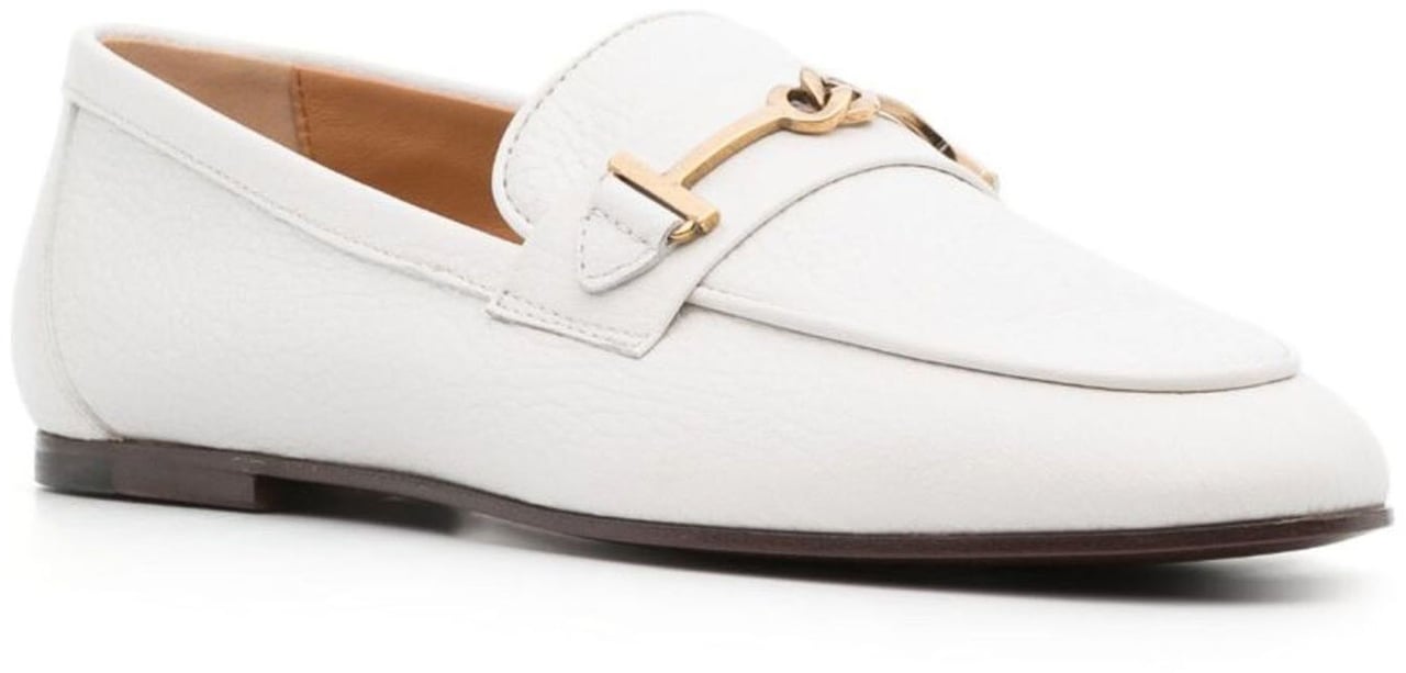 Tod's Tod's Leather Loafers Wit