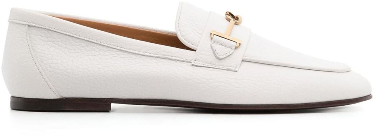 Tod's Tod's Leather Loafers Wit