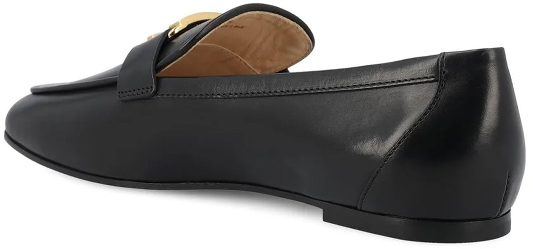Tod's Tod's T Timeless Leather Loafers Zwart