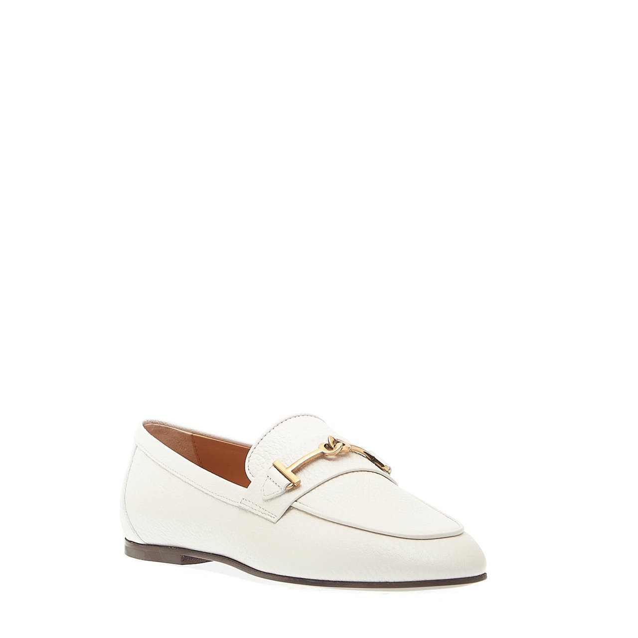 Tod's Mocassino In Pelle Bianco Morsetto Wit