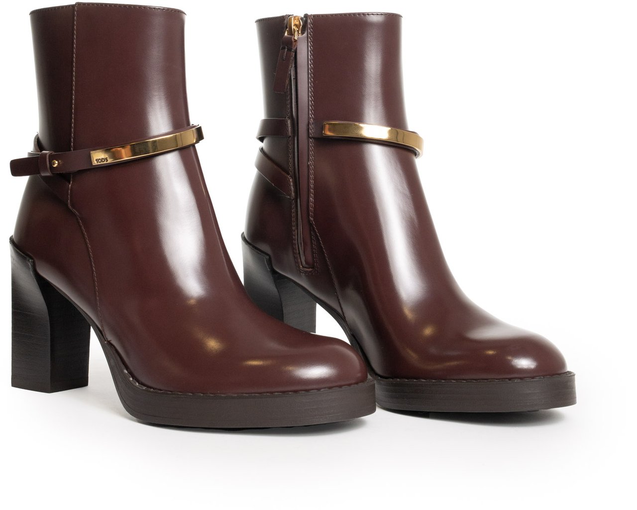 Tod's Flat Shoes Brule Scuro Bruin