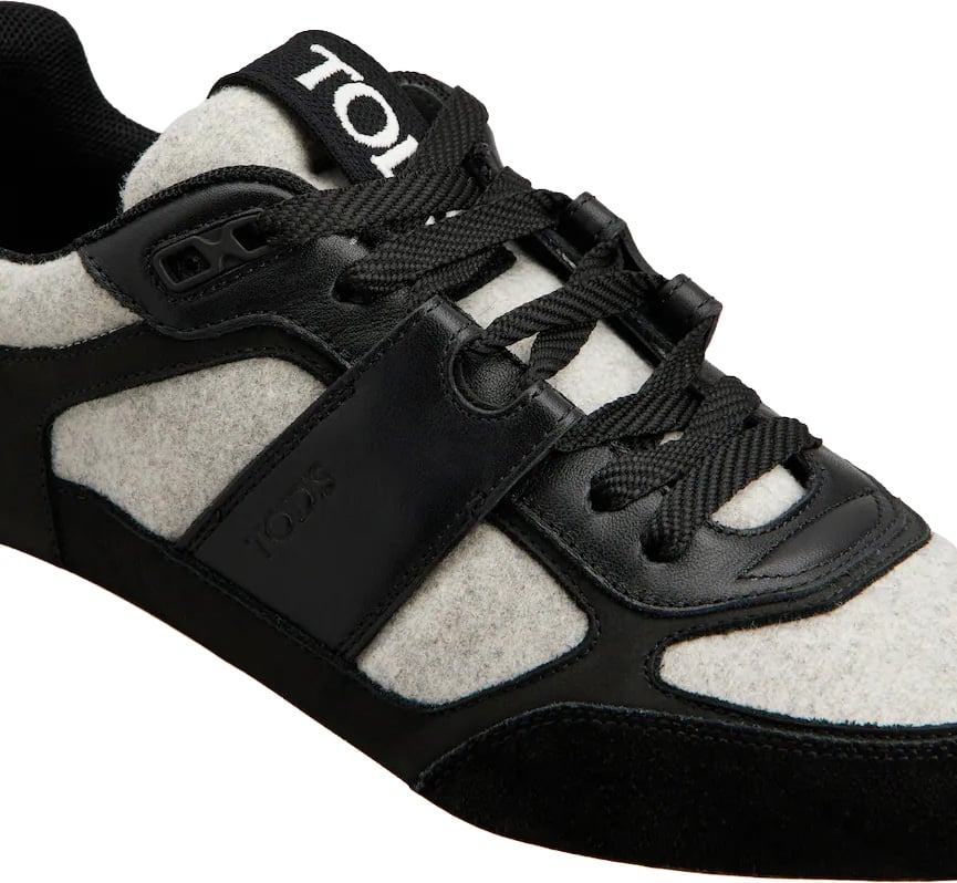 Tod's Sneakers Nero Grigio Medio Divers