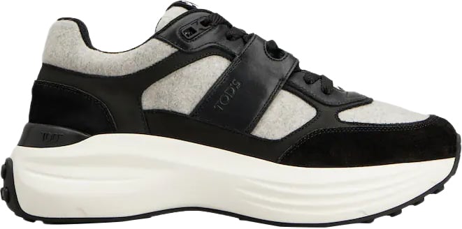 Tod's Sneakers Nero Grigio Medio Zwart