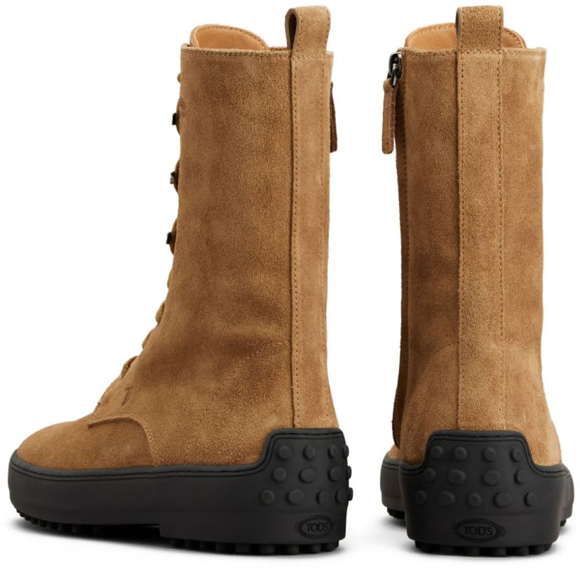 Tod's Boots Brown Beige