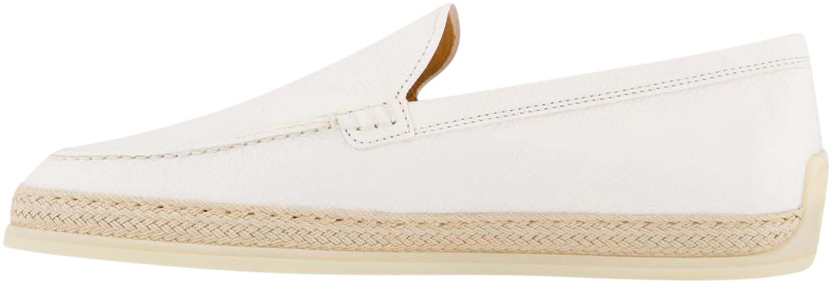 Tod's Dames Gomma Rafia Mocassin Wit Wit