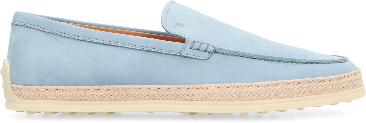 Tod's Leather slipper loafers Blauw