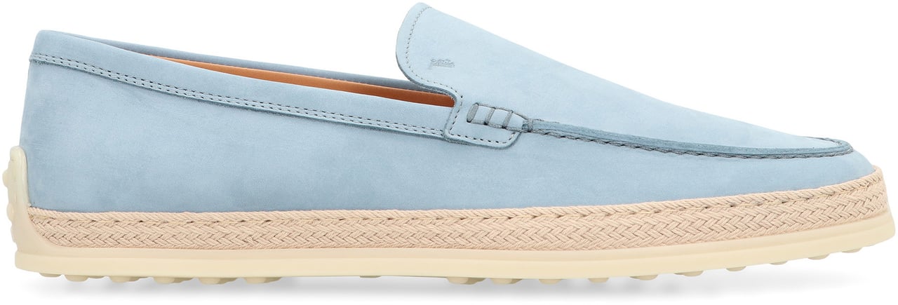 Tod's Leather slipper loafers Blauw