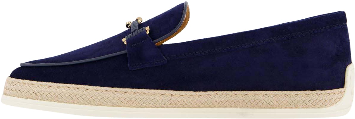 Tod's Dames Gomma Rafia Mocassin Blauw Blauw