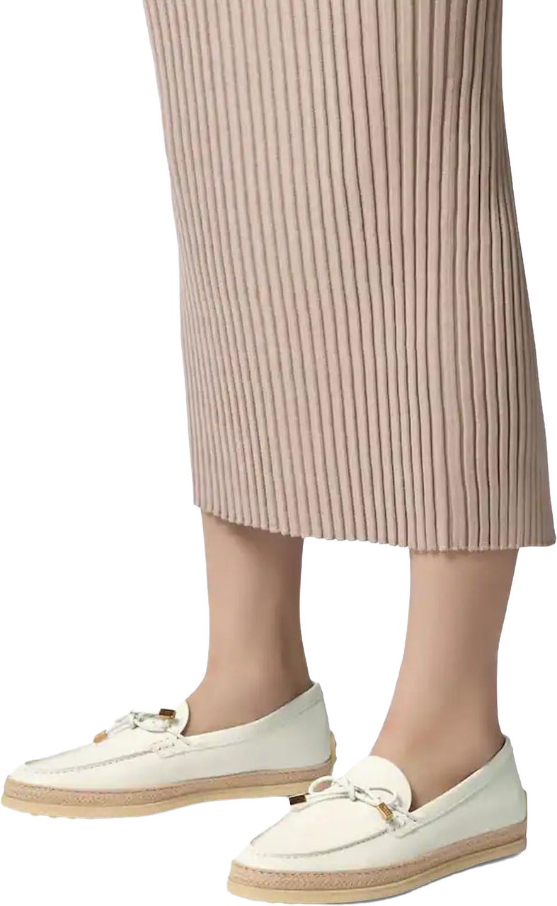 Tod's Tods Dames Gomma Rafia 92K Laccetto Termi loafers Wit