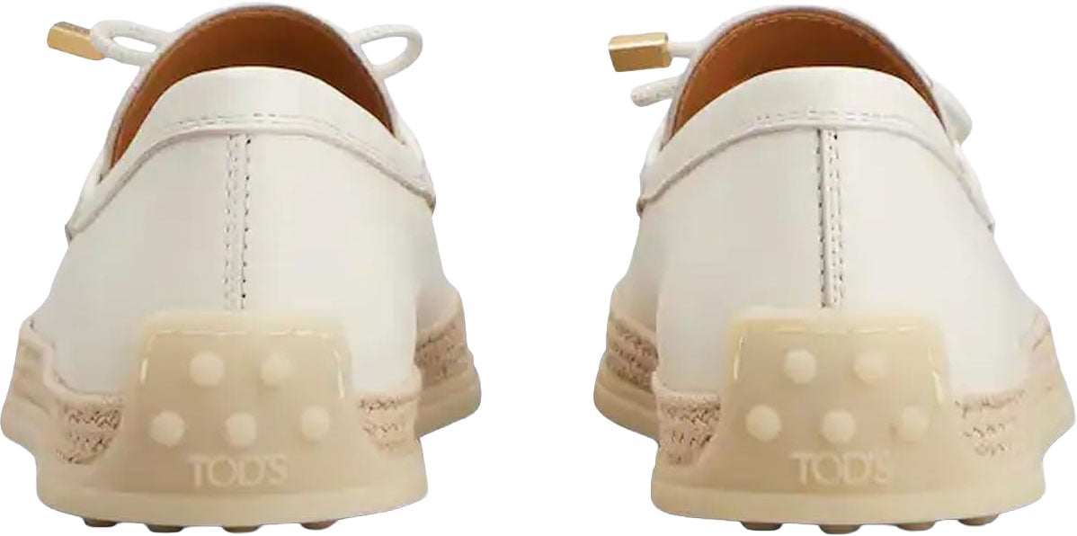 Tod's Tods Dames Gomma Rafia 92K Laccetto Termi loafers Wit