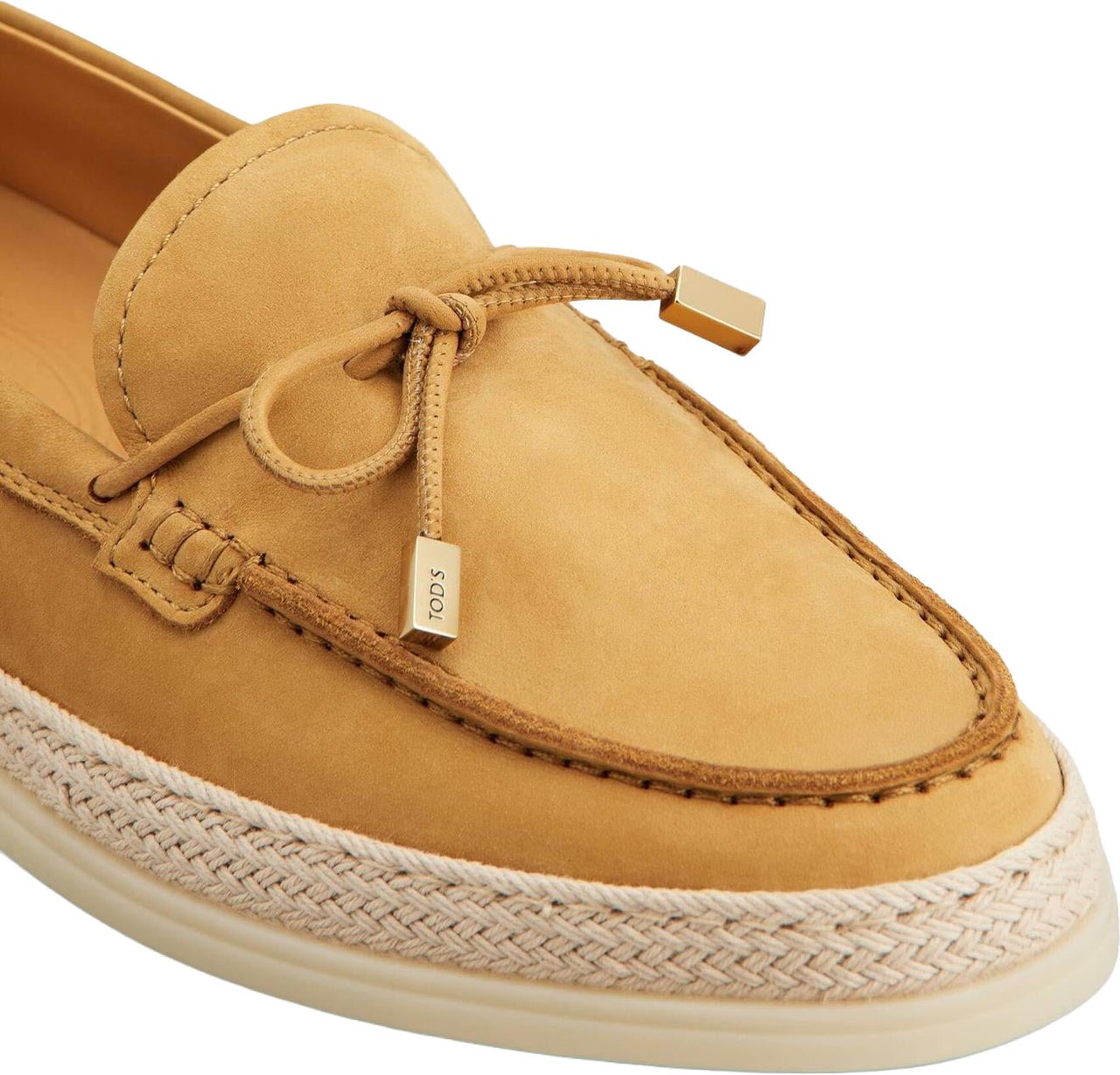 Tod's Tods Dames Gomma Rafia 92K Laccetto Termi loafers Beige