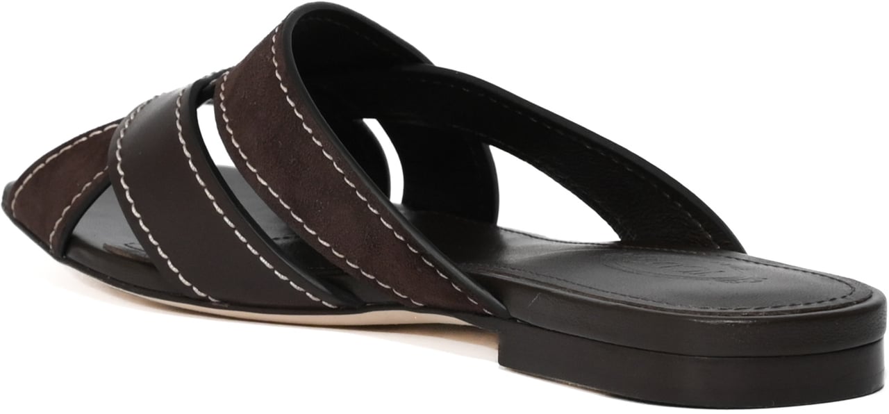 Tod's Sandals Palissandro Bruin