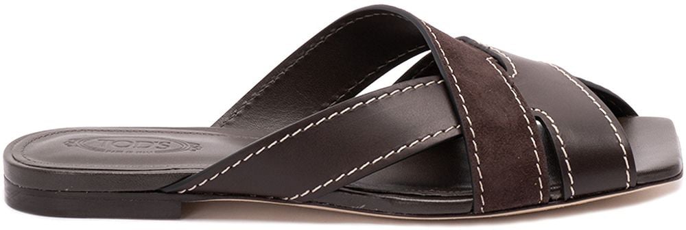 Tod's Sandals Marrone Scuro Bruin