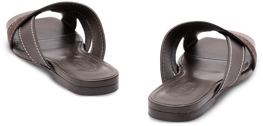 Tod's Sandals Marrone Scuro Bruin