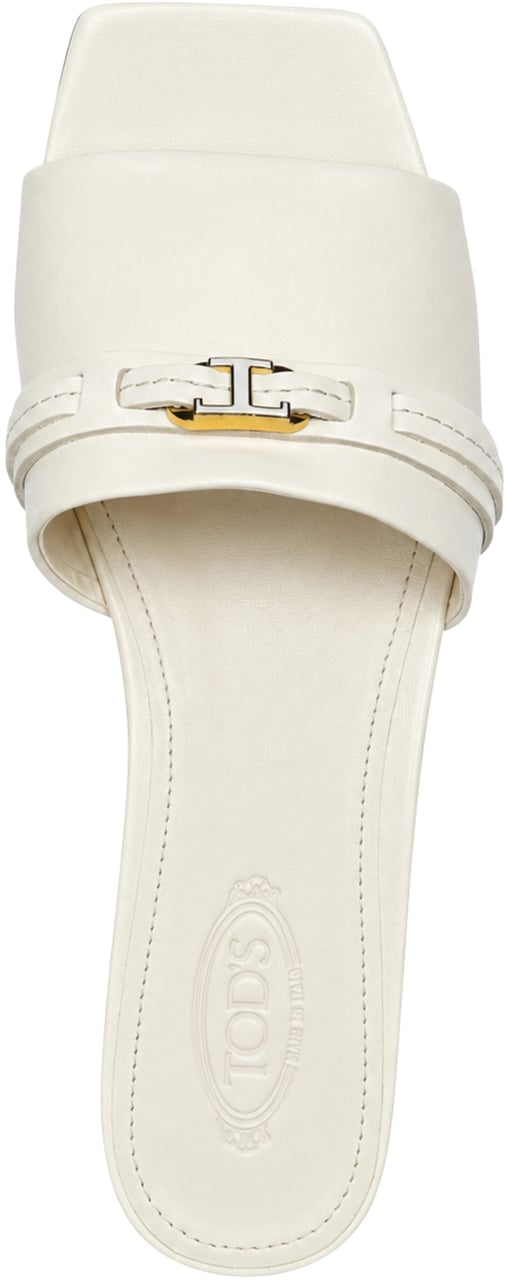 Tod's Flat Shoes Bianco Wit