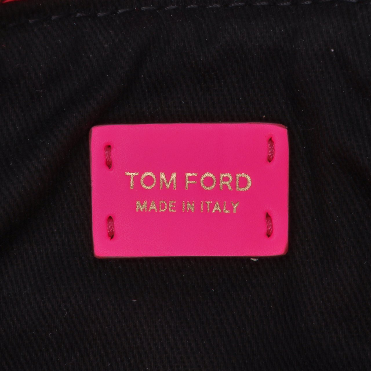 Tom Ford Quilted Calfskin TF Clutch Roze