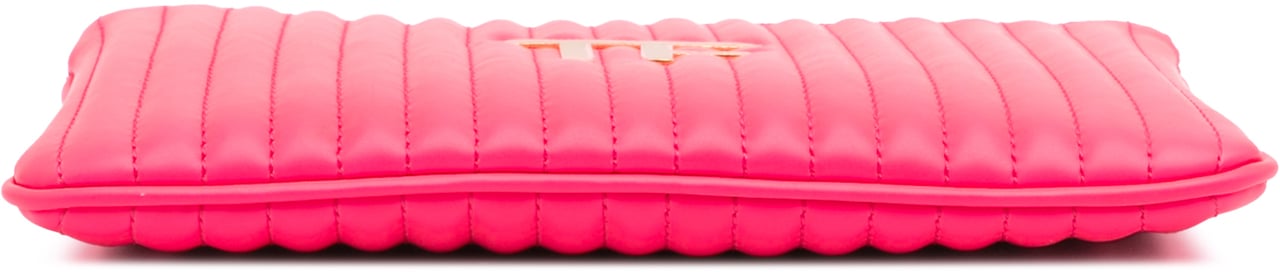 Tom Ford Quilted Calfskin TF Clutch Roze
