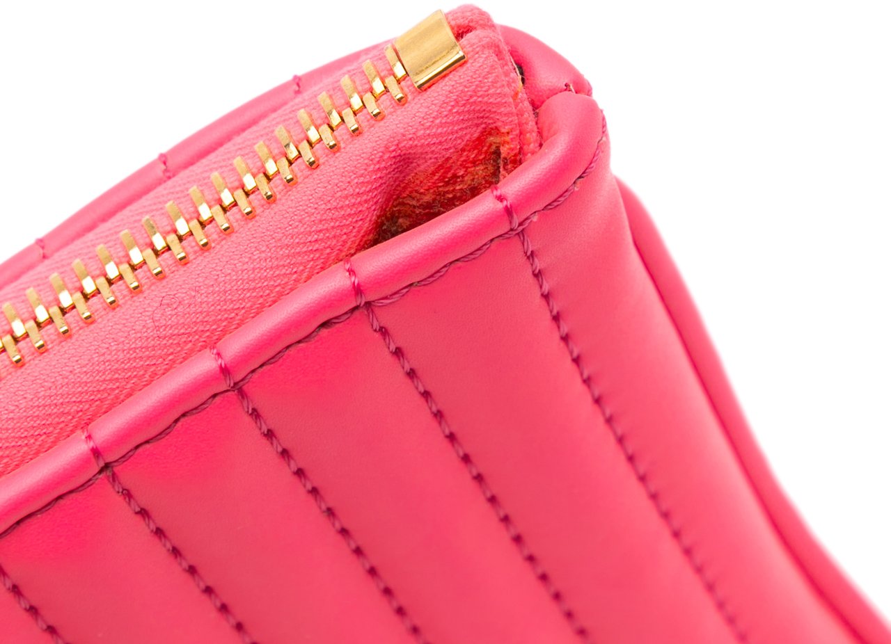 Tom Ford Quilted Calfskin TF Clutch Roze
