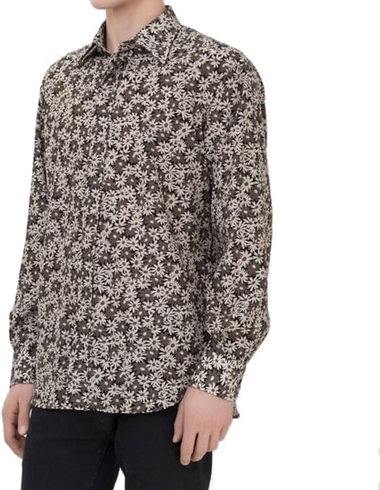 Tom Ford Tom Ford Bicolor Cotton Pattern Shirt Divers