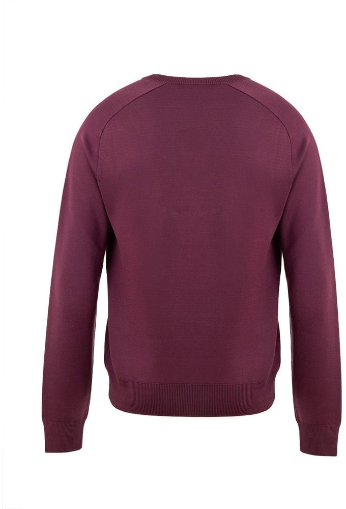 Tom Ford Purple Silk V-Neck Sweater Paars