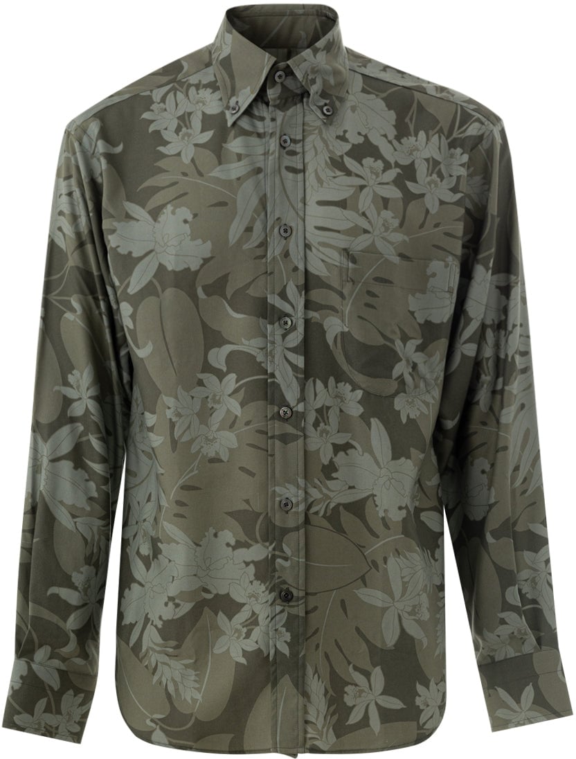 Tom Ford Shirts Green Groen