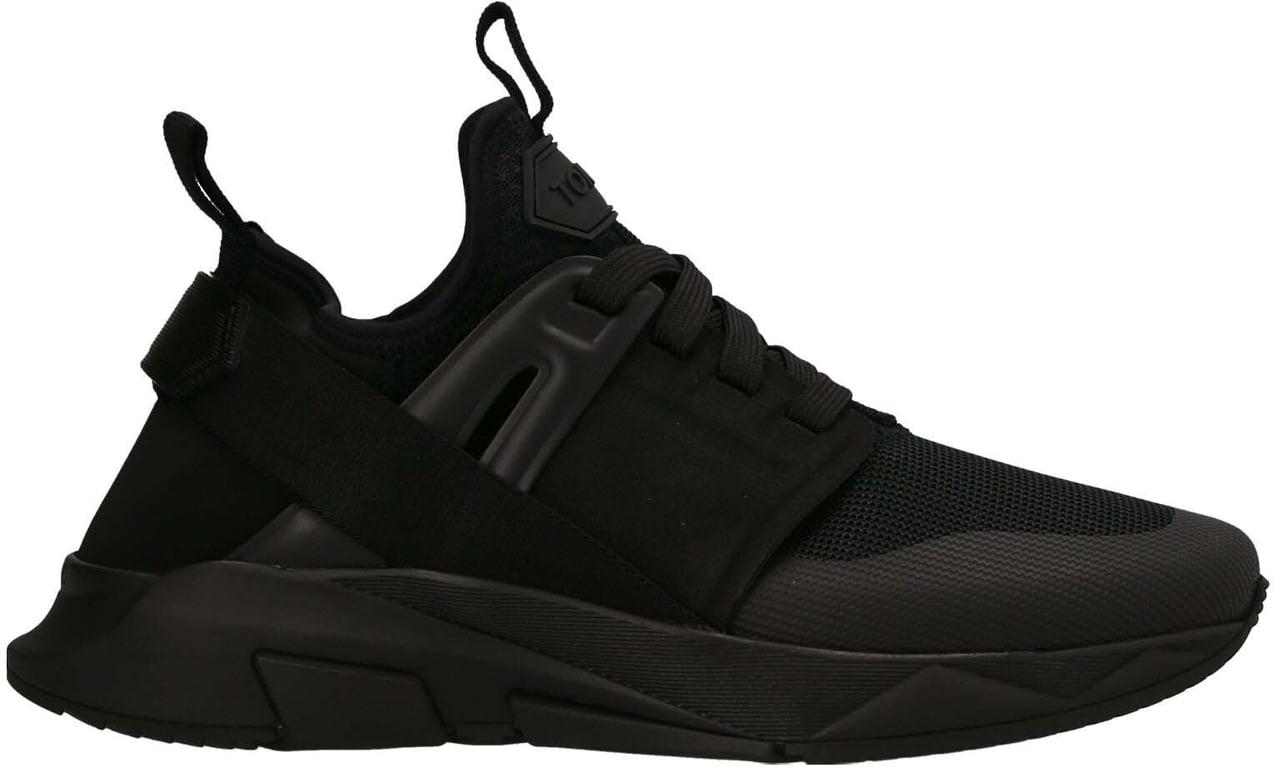 Tom Ford Black Polyethylene Athletic Sneakers Zwart