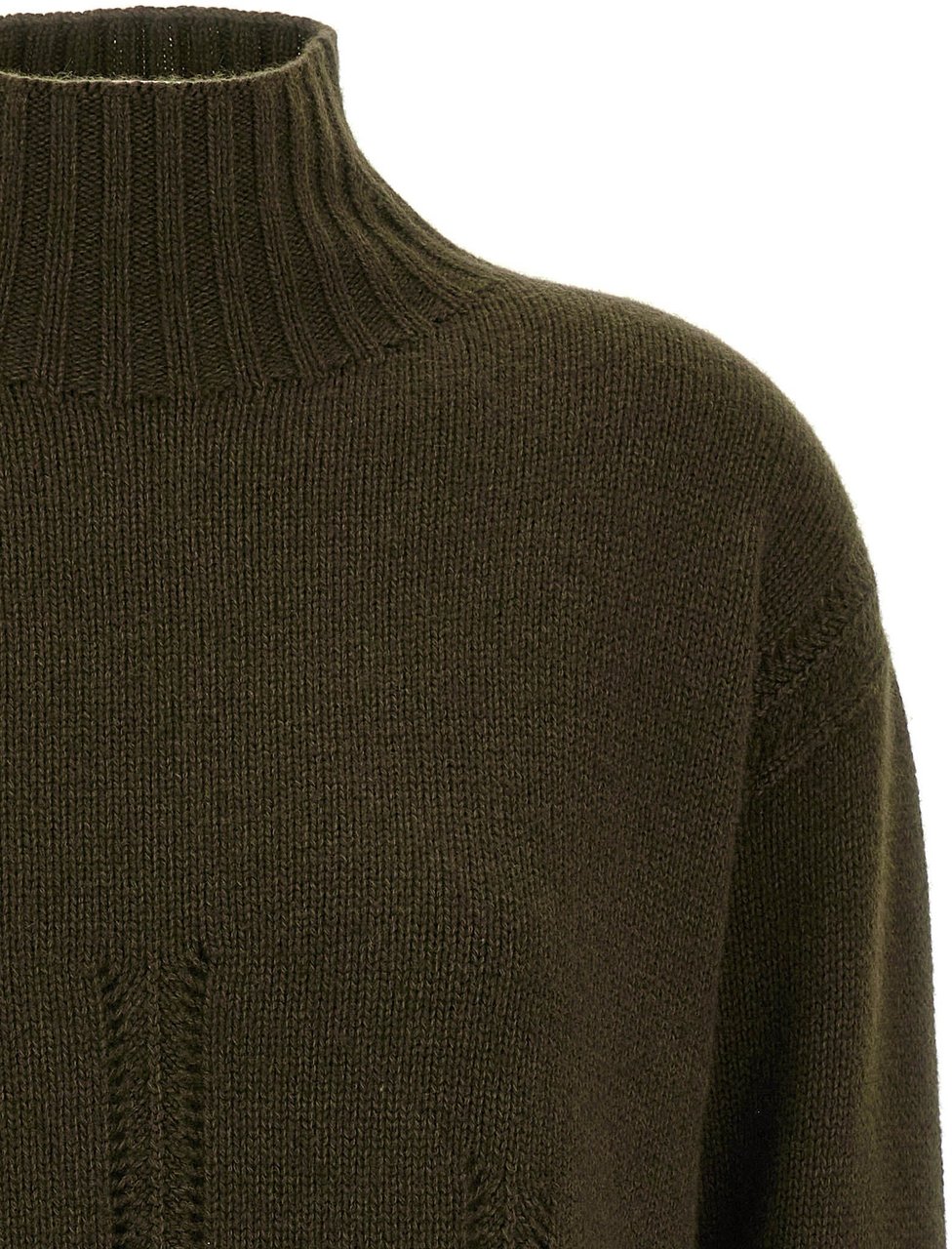 Tom Ford Bicolor Cashmere Cardigan Groen